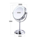6'' LED Light Double Sided Beauty Makeup Cosmetic Stand Mirror 3x Magnifying