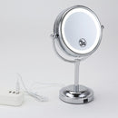 3x Magnifying Portable Lighted Free Standing Tabletop Bedroom Bethroom Shaving Makeup Mirror USB