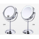 3x Magnifying Portable Lighted Free Standing Tabletop Bedroom Bethroom Shaving Makeup Mirror USB