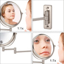 Double Side 1x/7x Magnifying Wall Mount Bathroom Shaving Makeup Mirror 8
