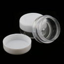 Lot of 6 Travel Empty Plastic Clear Spray Refillable Bottles for Cream Perfum Bottle Comeatic Powder Cases