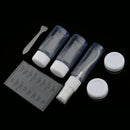 Lot of 6 Travel Empty Plastic Clear Spray Refillable Bottles for Cream Perfum Bottle Comeatic Powder Cases