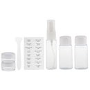 Lot of 6 Travel Empty Plastic Clear Spray Refillable Bottles for Cream Perfum Bottle Comeatic Powder Cases