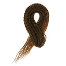 32 Strands/Pack Synthetic Hair Twist Crochet Braid Hair Extension 55cm Brown