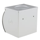 Corrosion-proof Aluminum Bathroom Wall Mount Toilet Tissue Rolling Paper Holder Case Box Organiser w/ Ashtray Dish & Waterproof Cover