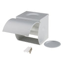 Corrosion-proof Aluminum Bathroom Wall Mount Toilet Tissue Rolling Paper Holder Case Box Organiser w/ Ashtray Dish & Waterproof Cover
