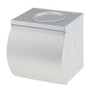 Corrosion-proof Aluminum Bathroom Wall Mount Toilet Tissue Rolling Paper Holder Case Box Organiser w/ Ashtray Dish & Waterproof Cover