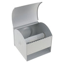 Corrosion-proof Aluminum Bathroom Wall Mount Toilet Tissue Rolling Paper Holder Case Box Organiser w/ Ashtray Dish & Waterproof Cover