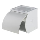 Aluminum Bathroom Wall Mounted Toilet Tissue Roll Paper Holder Case Box Organiser With Ashtray and Waterproof Cover