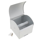 Aluminum Bathroom Wall Mounted Toilet Tissue Roll Paper Holder Case Box Organiser With Ashtray and Waterproof Cover
