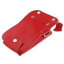 Professional Salon Barber Tools Genuine Real Leather Hair Cutting Scissors / Shears Cases / Holster / Bag / Pouch With Waist Shoulder Belt Red