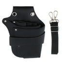 Pro Barber & Salon PU Leather Holster - Holder for Haircutting Scissors/Shears, Clippers, Styling Combs and other Salon Tools Case Black