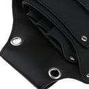 Pro Barber & Salon PU Leather Holster - Holder for Haircutting Scissors/Shears, Clippers, Styling Combs and other Salon Tools Case Black