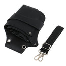 Pro Barber & Salon PU Leather Holster - Holder for Haircutting Scissors/Shears, Clippers, Styling Combs and other Salon Tools Case Black