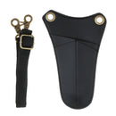 Leather Salon Stylist Hairdressing Tools Waist Belt Bag Scissors Shears Comb Brushes Holder Storage Holster Case Black