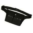 PRO Canvas Salon Stylist Hairdressing Tools Waist Belt Bag Scissors Shears Comb Brushes Organizer Case Multiple Pocket Holder Black