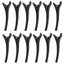 Lot of 12 Black Women Girl Hair Clips Barrettes for Salon Styling Sectioning Hairstyling DIY Hairpins