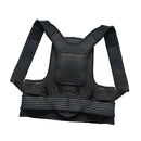 Mens Womens Adult Teenager Black Back Lumbar Shoulder Posture Corrector Belt Corrective Support Brace