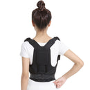 Mens Womens Adult Teenager Black Back Lumbar Shoulder Posture Corrector Belt Corrective Support Brace