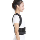 Mens Womens Adult Teenager Black Back Lumbar Shoulder Posture Corrector Belt Corrective Support Brace