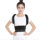 Mens Womens Adult Teenager Black Back Lumbar Shoulder Posture Corrector Belt Corrective Support Brace
