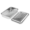 Steel Instrument Storage Hole Box With Lid Tools Surgical Medication Veterinary