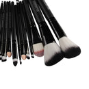 22PCS/SET Professional Convenient Eyeliner Eyebrow Foundation Blending Brush Beauty Supplies Cosmetic Tool Black