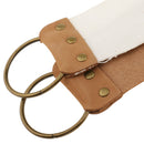 Professional Salon Barber Artificial Leather + Canvas Sharpener Strop Straight Sharpening Shave Belt Strap 2 Layers 34cm/13 inches