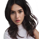 Natural Synthetic Hair Wig Long Curly Wavy Full Wigs Cosplay Black For Women