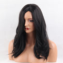 Natural Synthetic Hair Wig Long Curly Wavy Full Wigs Cosplay Black For Women