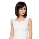 Natural Black Straight Bob 100% Human Hair Wigs With Cap For Women 14 Inch