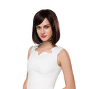Natural Black Straight Bob 100% Human Hair Wigs With Cap For Women 14 Inch