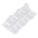 New 12 Cells Nail Art Tip Powder Beads Stickers Rhinestone Storage Container Box Case with Clear Lid