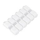 New 12 Cells Nail Art Tip Powder Beads Stickers Rhinestone Storage Container Box Case with Clear Lid
