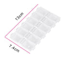 New 12 Cells Nail Art Tip Powder Beads Stickers Rhinestone Storage Container Box Case with Clear Lid