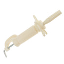 Adjustable Salon Cosmetology Mannequin Manikin Training Head Holder Mold Holding Desk Table Clamp Clamp Fasten Stand Tool White