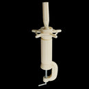 Adjustable Salon Cosmetology Mannequin Manikin Training Head Holder Mold Holding Desk Table Clamp Clamp Fasten Stand Tool White