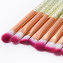 16pcs Gradient Color Frosted Handle Makeup Comestic Powder Foundation Blush Concealer Eyeliner Brush