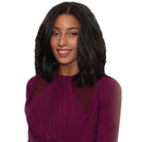 Women Black Shoulder Length Natural Curly Synthetic Hair Full Wig Heat Resistant Daily Wear /Cosplay Party