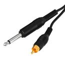 1 Piece Black Tattoo Body Art Design Machine Power Supply Hook Line Foot Switch Tattoo Applicator