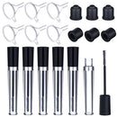 Empty Mascara Tubes 6 Packs 7.5ml Reusable Container Bottle Tube for Eyelash Growth Oil Funnels Plugs Set for Castor Oil DIY