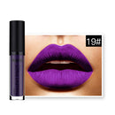 Women Girls Ladies Charming Beautiful Natural Waterproof Long Lasting Matte Velvety Finish Lip Gloss Lipstick Party Office School Travel Accessories Beauty Supplies