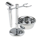 Men Daily Use Gift Removable Classic Shaving Shaver Tool Set Razors+Brush+Stand Weighted Base+Bowl
