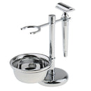 Men Daily Use Gift Removable Classic Shaving Shaver Tool Set Razors+Brush+Stand Weighted Base+Bowl