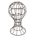 Stable Durable Black Wig Hair Black Iron Hemlet Display Stand Mannequin Head Hat Cap Hair Holder Organizer for Shop