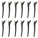 12 Pieces Hairdressing Salon Matte Sectioning Clamp Hair Clips Hairpins Grip Barrettes