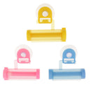 Cute Rolling Squeezer Toothpaste Dispenser Tube Partner Sucker Hanging Holder Bathroom Colors Random
