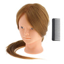26'' Salon Barber Cosmetology Hairdressing Manikin Hair Styling Training Head Mannequin with Synthetic Fiber