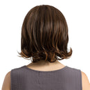 Elegant Girls Women Light Brown 12" Short Natural Curly Synthetic Hair Wigs with Cap for for Cosplay Party Daily Use Costume