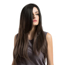 Women's Natural Long Straight Full Head Wig Gradient Brown Party Cosplay